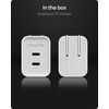 image:imageMophie Speedport70 GAN USBC Charger Block  70W Fast Wall Charger 2 USBC PD Ports Compact Foldable Prongs Made with Recycled Materials for Smartphones Tablets Headphones70W